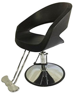D Salon Oval hydraulic Black PU Leather Barbers Chair forsale