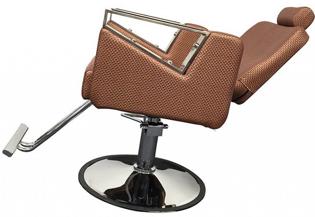 D Salon Rose Gold Luxury Salon Eyelash Extension Chair Reclined